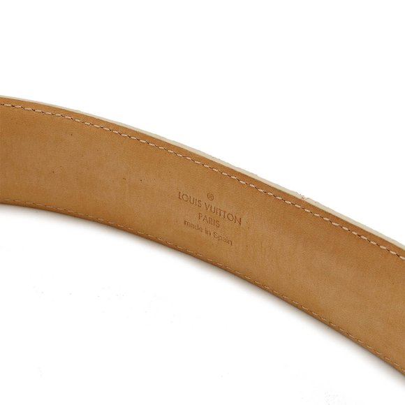 LOUIS VUITTON Damier Azur Santur Voyage Belt Leather #90 M9837U - Picture 9 of 9
